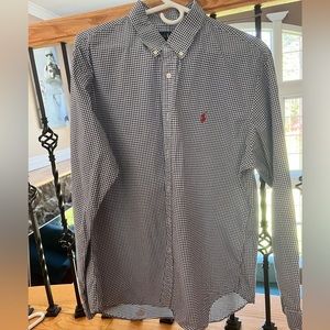 Good condition long sleeve shirt. Dark blue